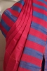 Thread Weave Contrast Handloom Soft Silk Saree-Slubs Weave